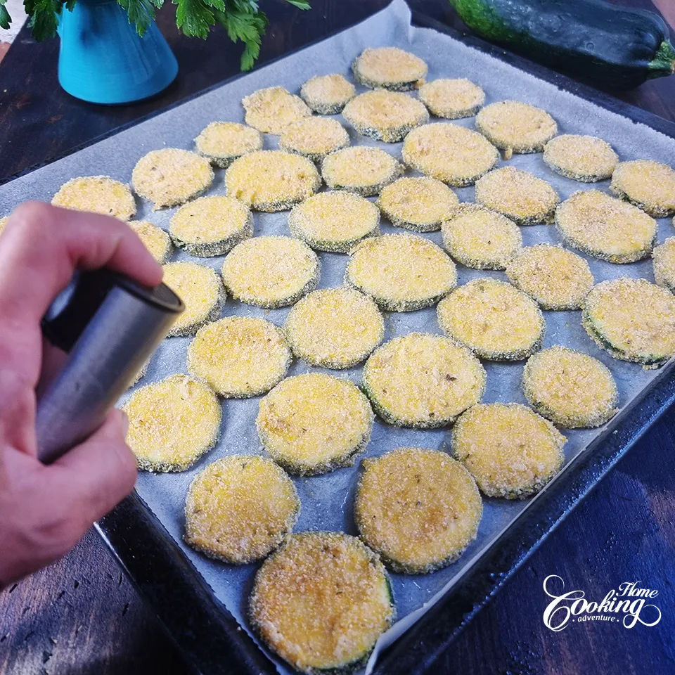 spray with oil