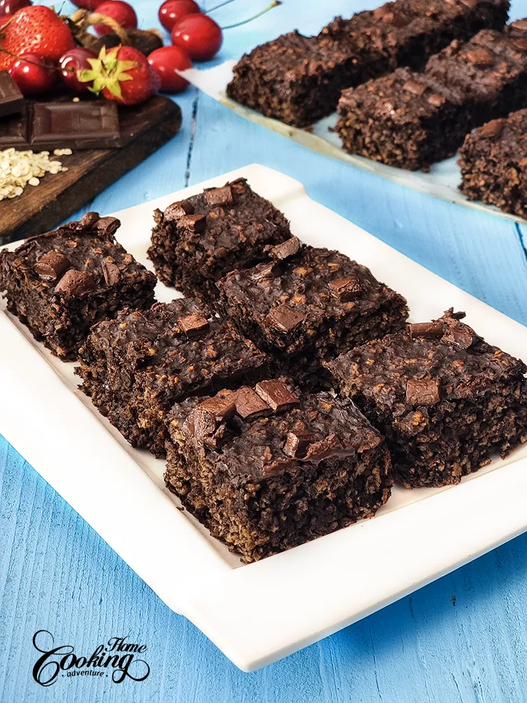 Healthy Oatmeal Brownies 
