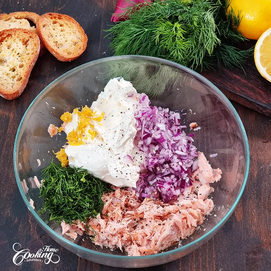 salmon dip - step 3